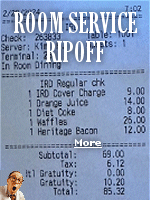 The hotel guest was a billionaire, but growing up poor, that didn't mean he liked wasting money. His order was a waffle, a slice of bacon, orange juice, and a diet coke. With tip automatically added, his breakfast was $85 bucks. When he complained online, the guy was mocked. 